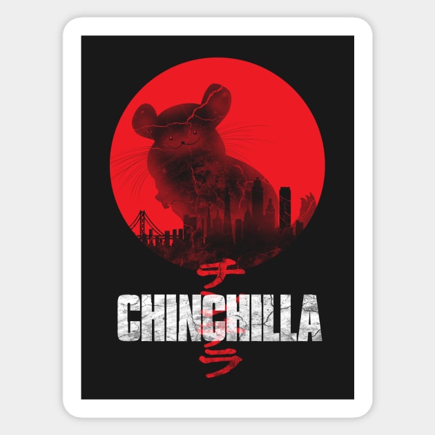 Chinzilla Sticker by Droidloot